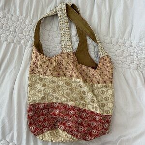 Cute embroidered bucket boho bag